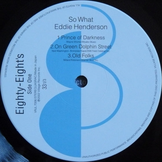 <tc>Eddie Henderson - So What (Edition japonaise)</tc>