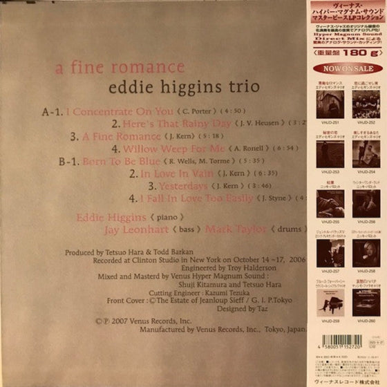 Eddie Higgins Trio – A Fine Romance (Japanese edition)