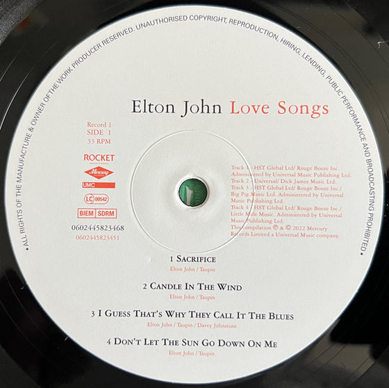 Elton John - Love Songs (2LP)
