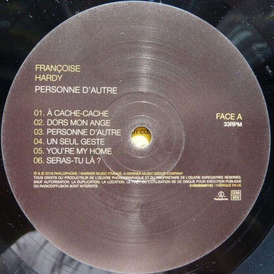 Françoise Hardy – Personne D'autre