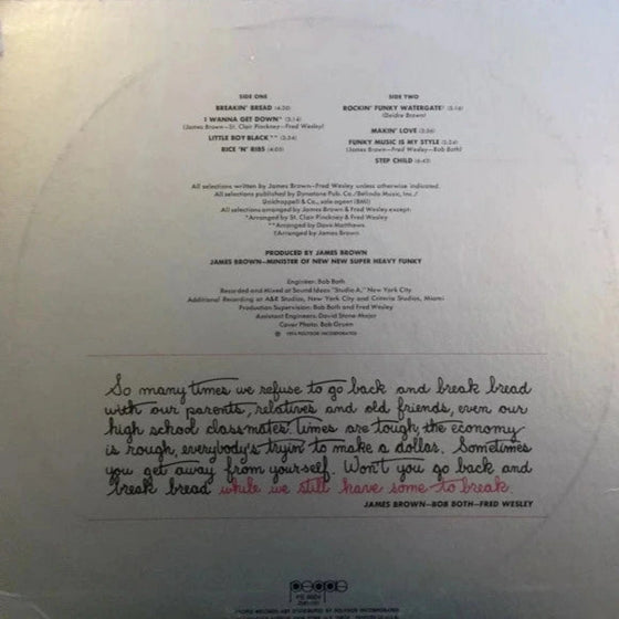 Fred & The New J.B.'s – Breakin' Bread