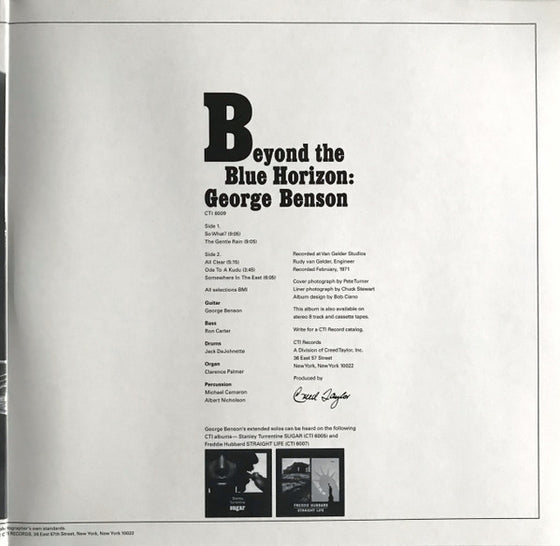 George Benson – Beyond The Blue Horizon