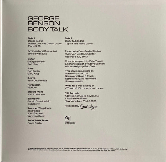 George Benson – Body Talk