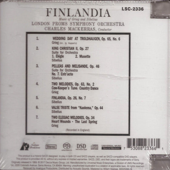 Grieg & Sibelius - Finlandia - Charles Mackerras Audiophile