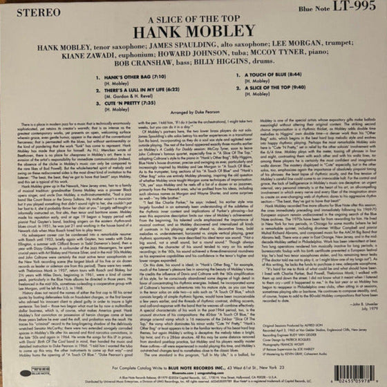 Hank Mobley - A Slice of the Top