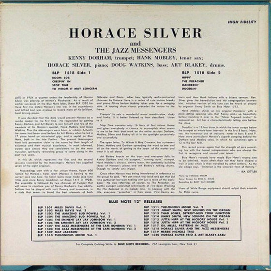 Horace Silver And The Jazz Messengers