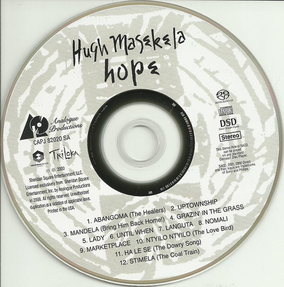 Hugh Masekela - Hope (Hybrid SACD)