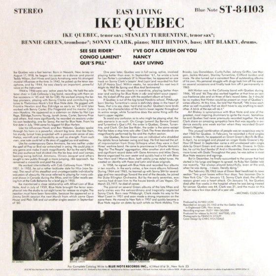 Ike Quebec – Easy Living 