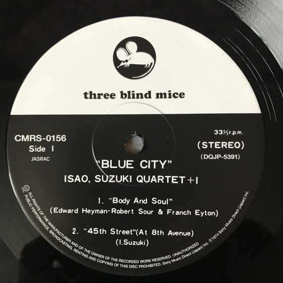 <tc>Isao Suzuki Quartet + 1 – Blue City (Edition Japonaise)</tc>