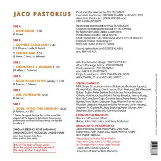 Jaco Pastorius – Truth, Liberty & Soul  AUDIOPHILE