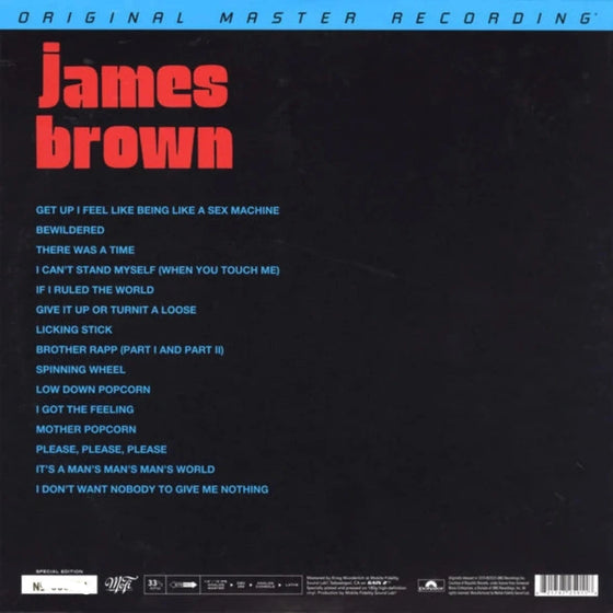 James Brown Sex Machine (2LP, MOFI, Numbered Limited Edition) - Audiophile