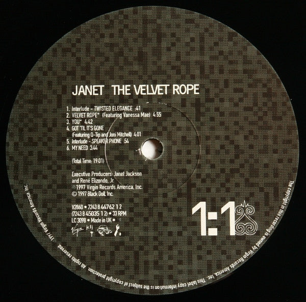 Janet Jackson - The Velvet Rope (2LP) – AudioSoundMusic
