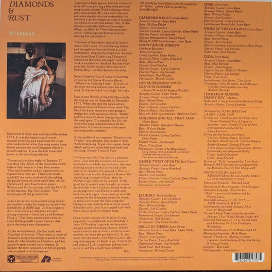 Joan Baez - Diamonds & Rust