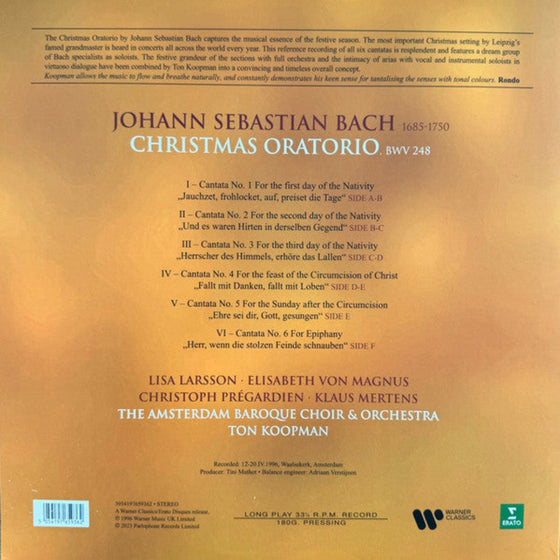 Johann Sebastian Bach – Weihnachtsoratorium - Ton Koopman  AUDIOPHILE