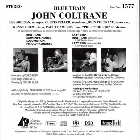 John Coltrane – Blue Train (Hybrid SACD)