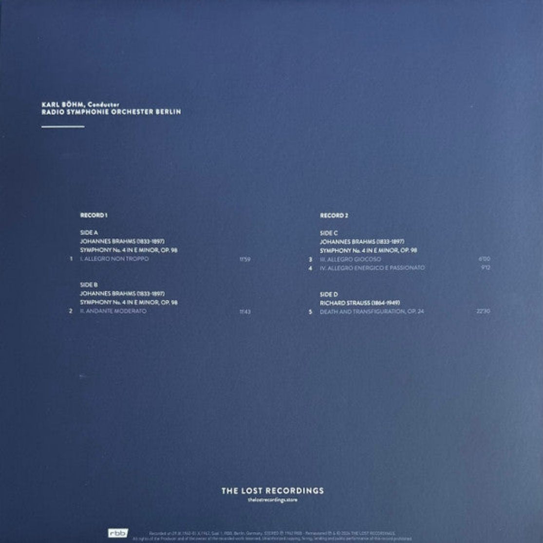 Karl Bohm - The Unreleased Berlin Recordings 1962 (2LP