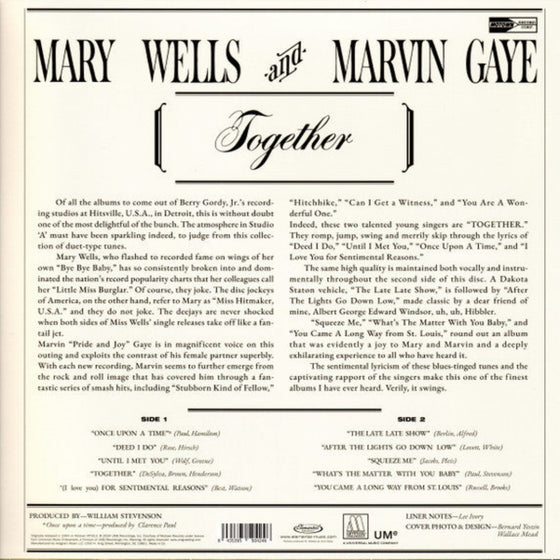 Marvin Gaye, Mary Wells – Together 