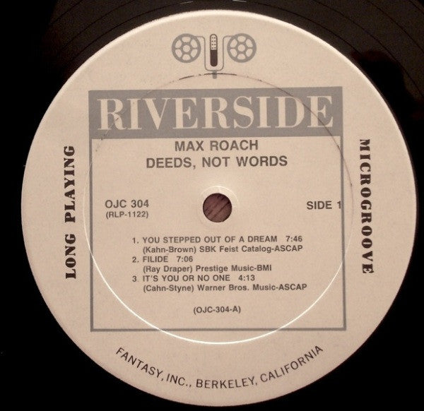 LPレコード　MAX ROACH/Deeds,NotWords Max Roach - Deeds, Not Words (150g) – AudioSoundMusic