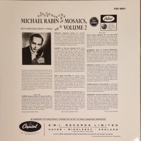 Michael Rabin, Brooks Smith – Mosaics, Volume 2