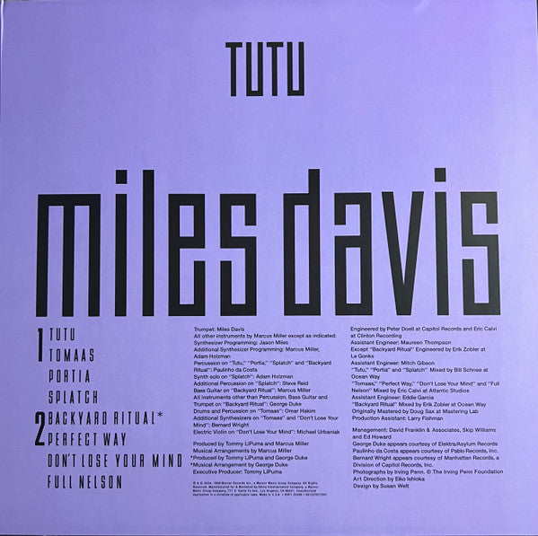 Miles Davis – Tutu – AudioSoundMusic