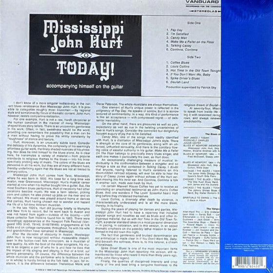Mississippi John Hurt - Today!