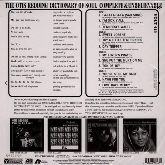 Otis Redding – Complete & Unbelievable… The Otis Redding Dictionary Of Soul