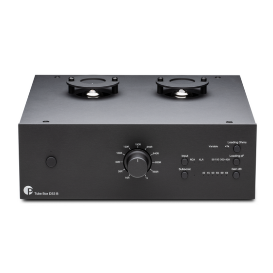 Phono Stage Vacuum Tube - Pro-ject Tube Box DS3 B (MM & MC)