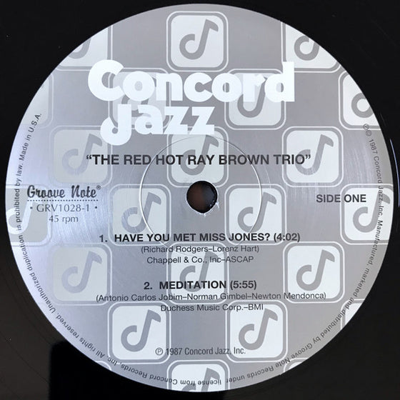 Ray Brown Trio – The Red Hot Ray Brown Trio (2LP, 45RPM)