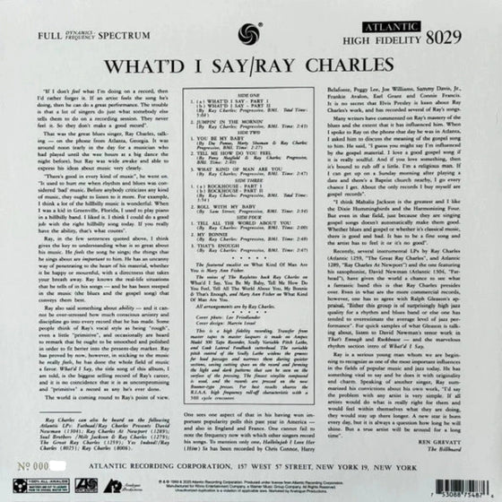 Ray Charles – What’d I Say
