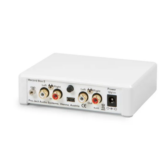 SOLID STATE PRE AMPLIFIER Pro-Ject Record Box E