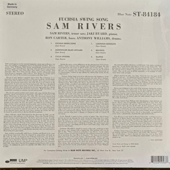 Sam Rivers – Fuchsia Swing Song