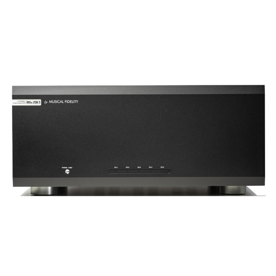 Solid State Power Amplifier MUSICAL FIDELITY M6x 250.5