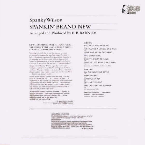 Spanky Wilson – Spankin' Brand New (Japanese edition)