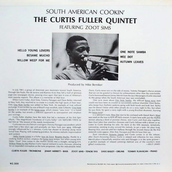 <tc>The Curtis Fuller Quintet Featuring Zoot Sims – South American Cookin' (Edition Japonaise)</tc>