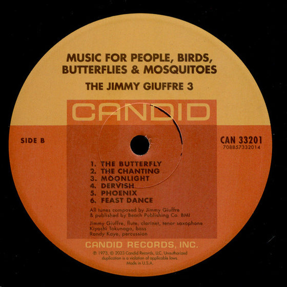 The Jimmy Giuffre 3 - Music for People, Birds, Butterflies & Mosquitoes