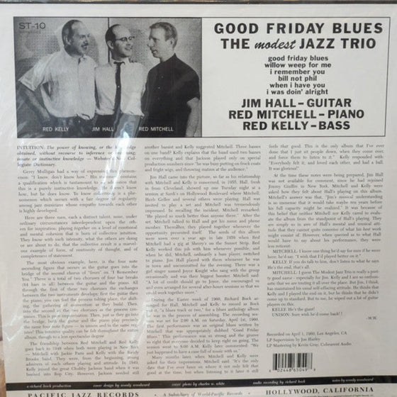 The Modest Jazz Trio - Good Friday Blues