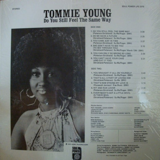 Tommie Young - Do You Still Feel The Same Way (Japanese edition)
