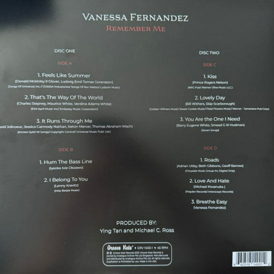 Vanessa Fernandez - Remember Me (2LP, 45RPM)