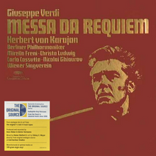  Verdi - Messa Da Requiem - Herbert Von Karajan, Mirella Freni, Christa Ludwig, Carlo Cossutta, Nicolai Ghiaurov, Wiener Singverein, Berliner Philharmoniker (2LP)