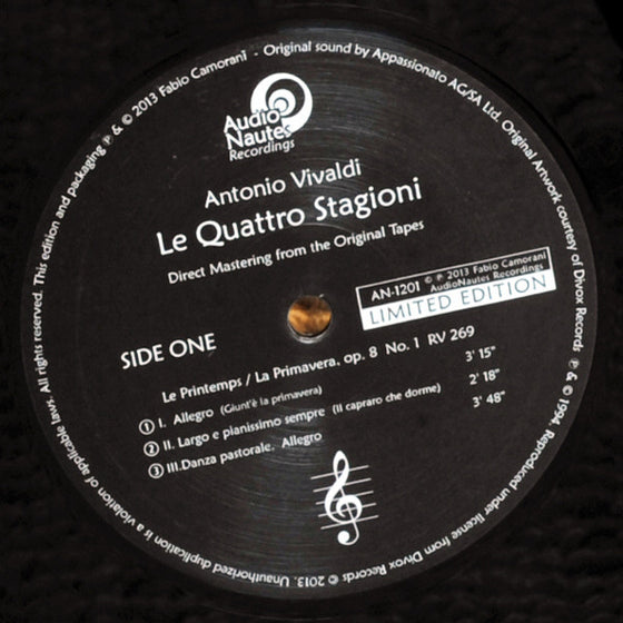 Vivaldi - Le Quattro Stagioni - Giuliano Carmignola (2LP, 45RPM, Half-speed Mastering)