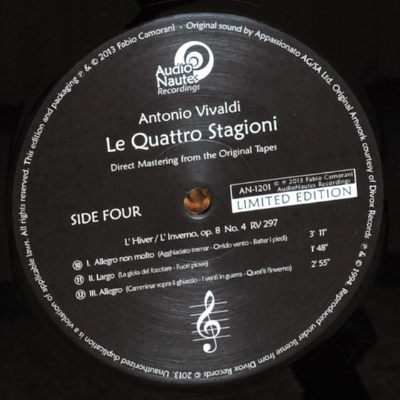 Vivaldi - Le Quattro Stagioni - Giuliano Carmignola (2LP, 45RPM, Half-speed Mastering)
