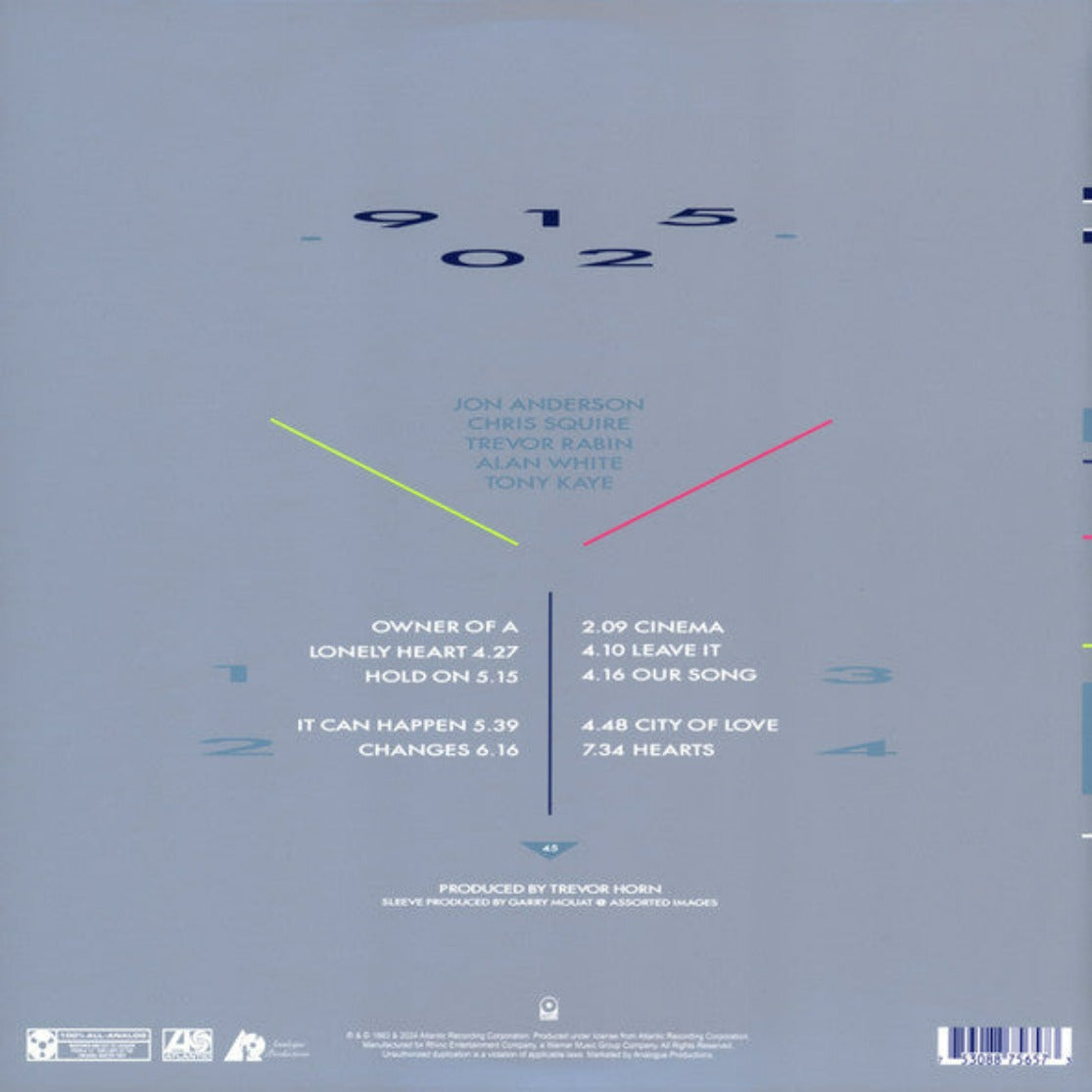 Yes - 90125 (2LP, 45 tours) – AudioSoundMusic