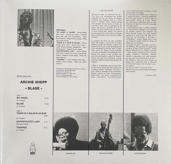 Archie Shepp – Blasé (White vinyl) - AudioSoundMusic