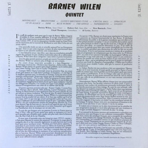 Barney Wilen Quintet – Guilde du Jazz 1957 (Mono) - AudioSoundMusic
