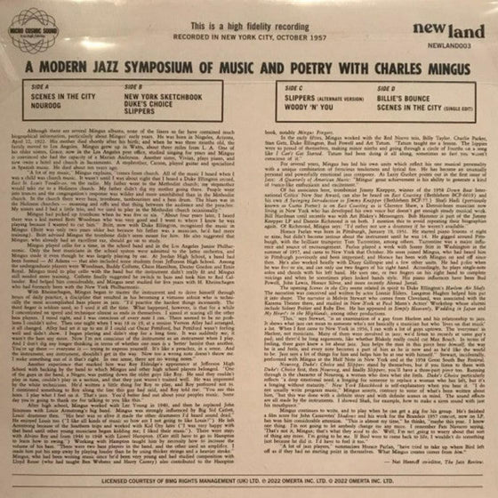Charles Mingus – A Modern Jazz Symposium Of Music And Poetry (2LP) - AudioSoundMusic