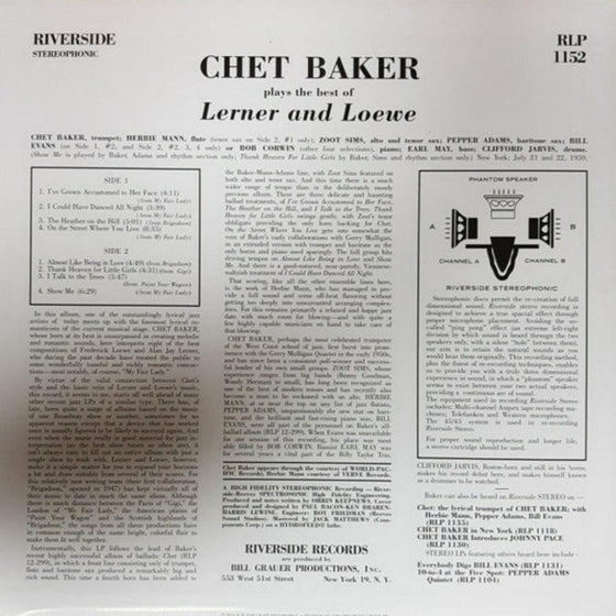 Chet Baker – Plays The Best Of Lerner & Loewe - AudioSoundMusic