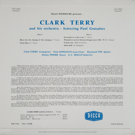 Clark Terry and his orchestra featuring Paul Gonsalves (Mono) - AudioSoundMusic