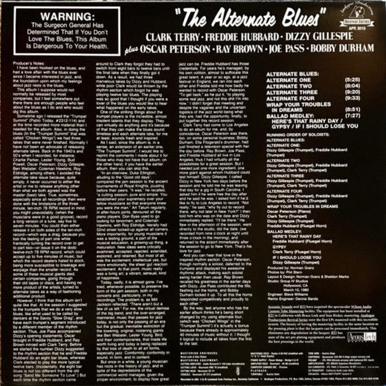 Clark Terry, Freddie Hubbard, Dizzy Gillespie Plus Oscar Peterson - The Alternate Blues AUDIOPHILE