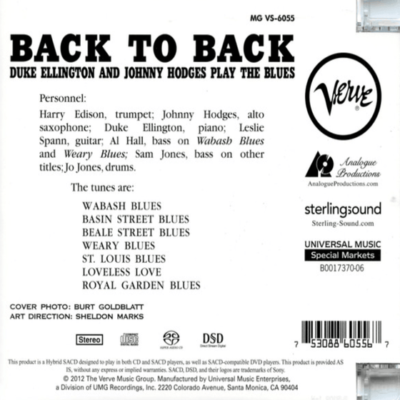 Duke Ellington and Johnny Hodges - Back to Back
