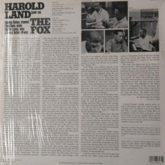 Harold Land - The Fox - AudioSoundMusic